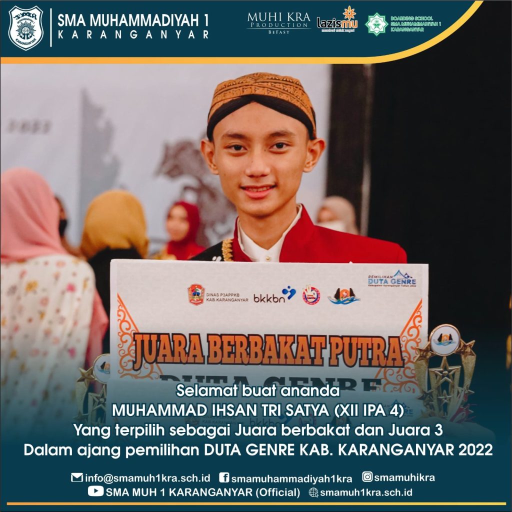 Siswa Muhi Raih Predikat Sebagai Juara Iii Dan Berbakat Duta Genre